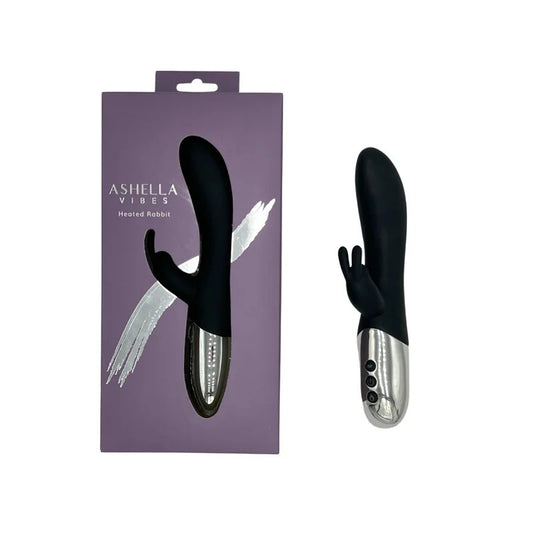 AshellaVibes–HeatedRabbitVibrator(Black)