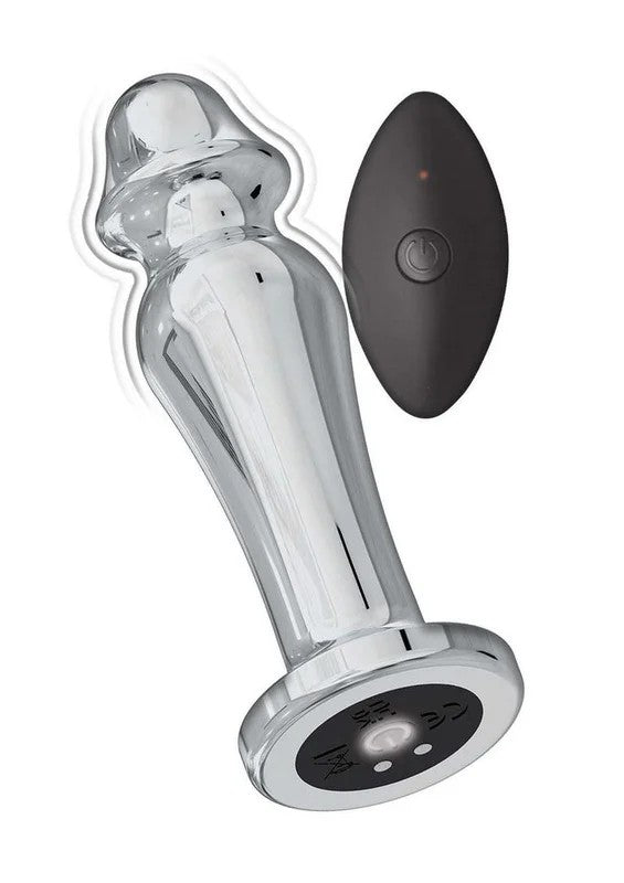 Ass-SationRemoteControlRechargeableVibratingMetalAnalLover