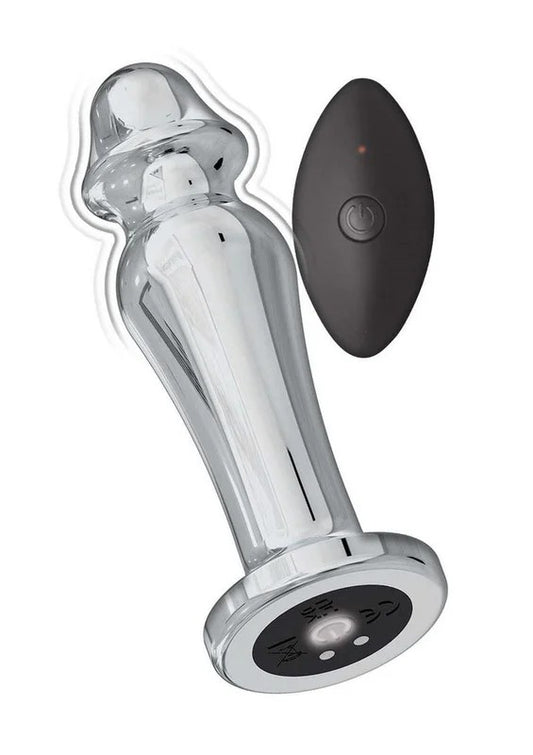 Ass-SationRemoteControlRechargeableVibratingMetalAnalLover
