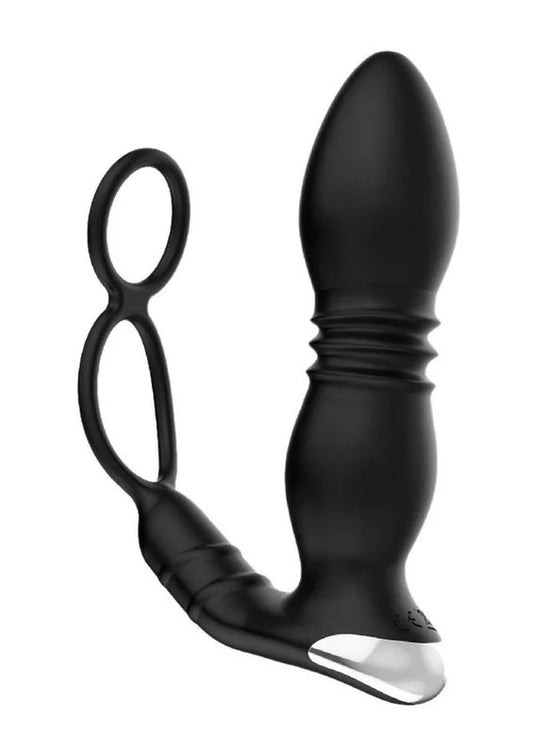 Ass-SationRemoteThrustingRechargeableSiliconePowerPlug