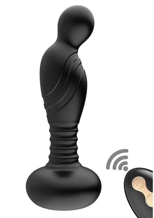 Ass-SationRemoteVibratingRechargeableSiliconeP-SpotPlug