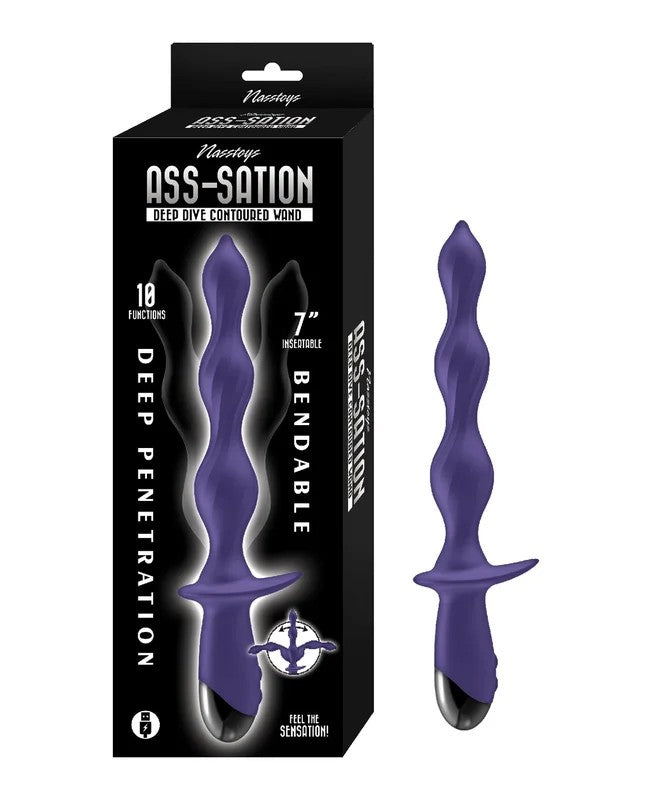Ass-StationDeepDiveContouredWand–Purple