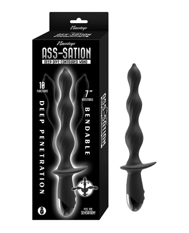 Ass-StationDeepDiveContouredWand–Black