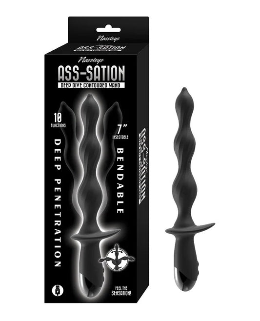 Ass-StationDeepDiveContouredWand–Black