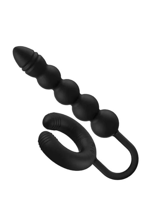 AtomicDualExciterSiliconeRechargeableAnalStimulator