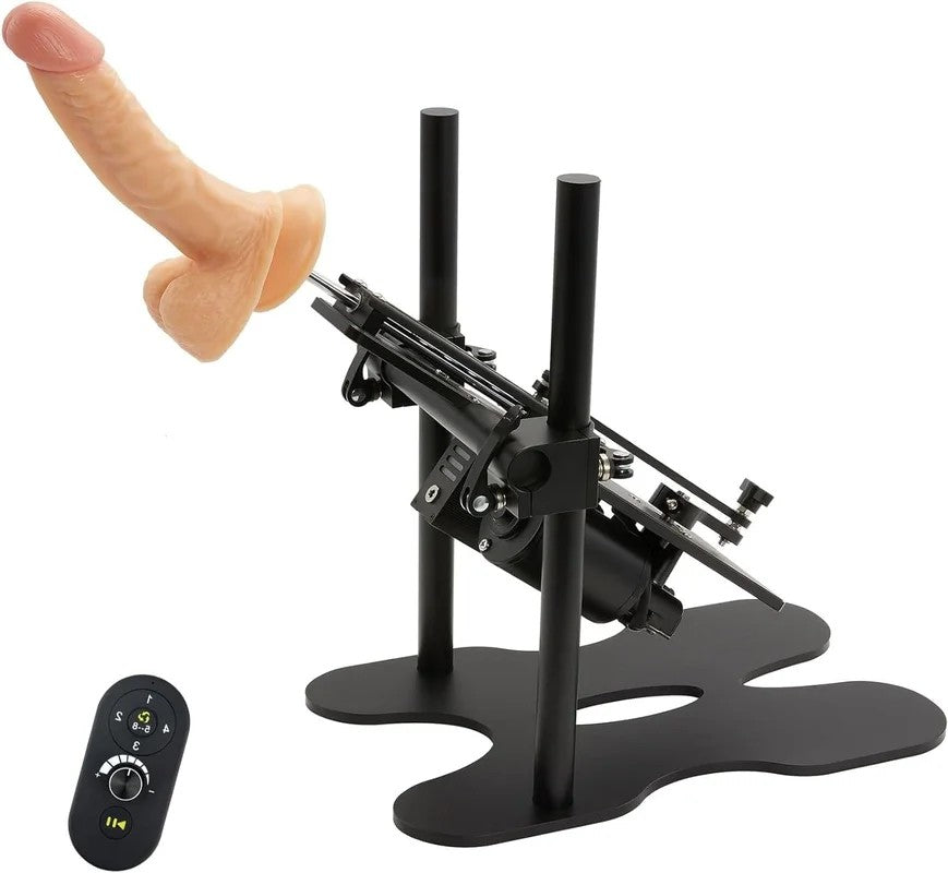 AutomaticSexMachineGunRealisticDildo120WPowerful360°Adjustablewith1RemoteControl