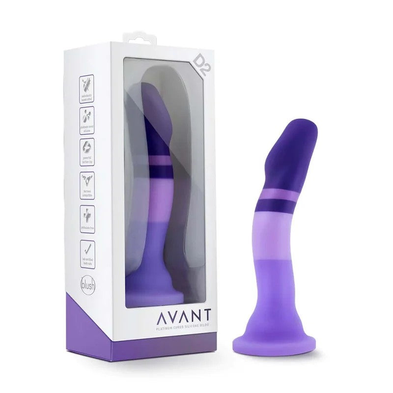 AvantD2Artisan7InchCurvedG-SpotDildowithSuctionCup