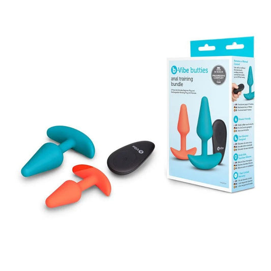 B-Vibe–ButtiesAnalTrainingBundle2-PieceSet(Blue/Orange)