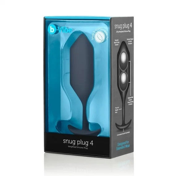 B-Vibe–SnugPlug4Weighted257gSiliconeAnalPlug(Black)