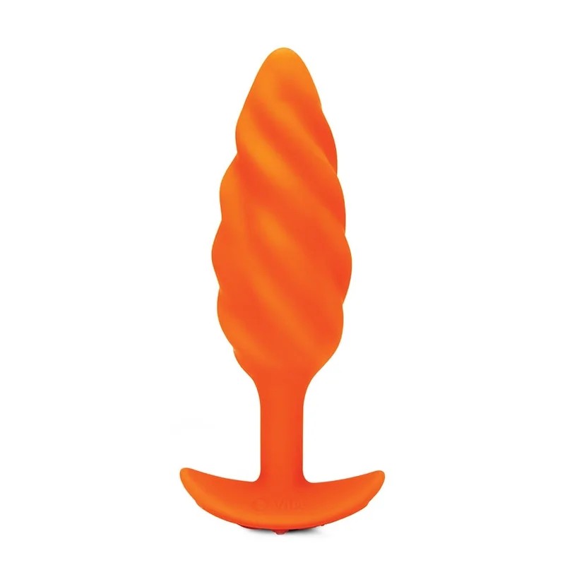 b-vibe–xZoeLigonSwirlVibratingTexturedPlug(Orange)