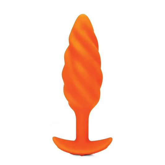 b-vibe–xZoeLigonSwirlVibratingTexturedPlug(Orange)