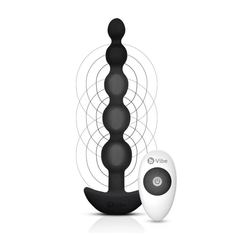 b-VibeCincoVibratingAnalBeadsPlugwithRemoteControlled