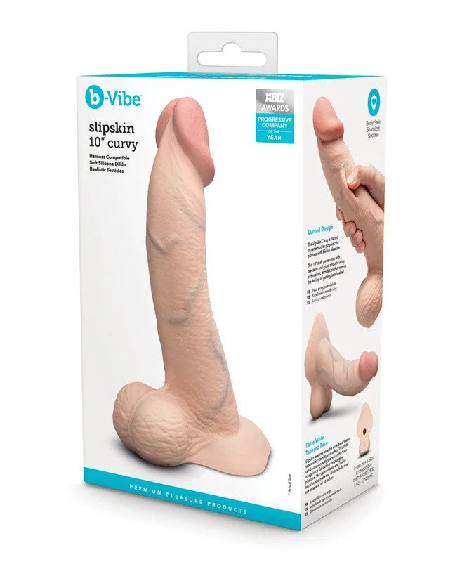 b-VibeSlipskin10″Curvy–Cream