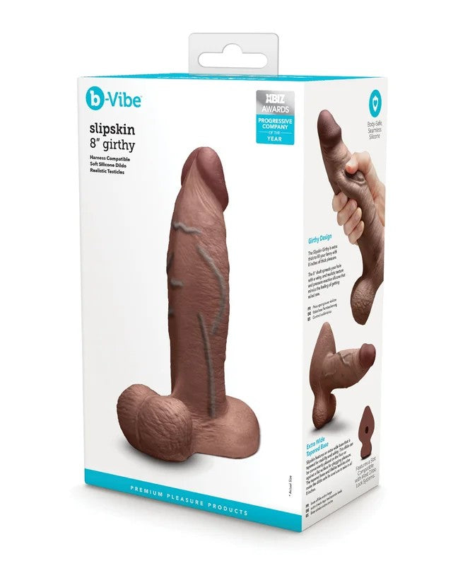 b-VibeSlipskin8″Girthy–Brown