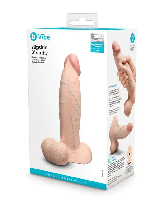 b-VibeSlipskin8″Girthy–Cream