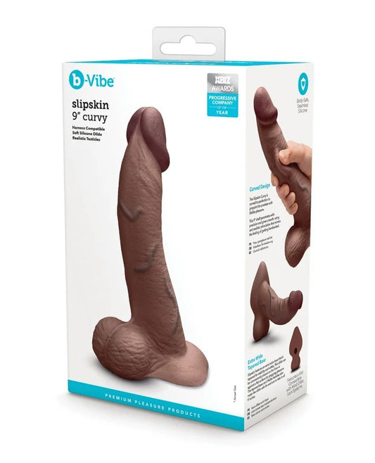b-VibeSlipskin9″Curvy–Brown