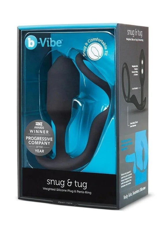 B-VibeSnugandTugSiliconeCockRingandAnalPlug