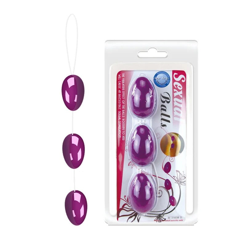 Baile–3VibratingEffectAnalBalls(Purple)