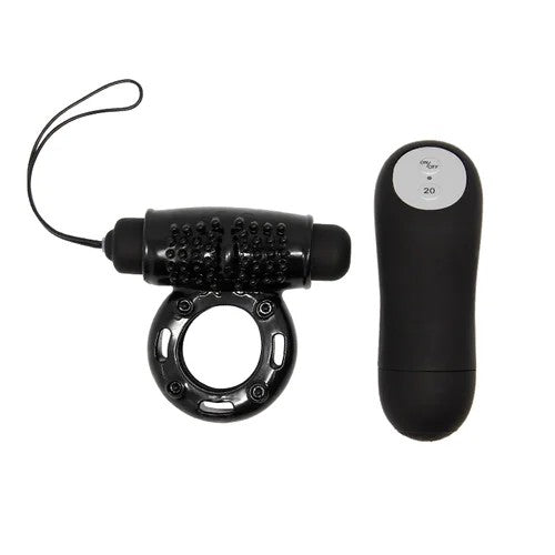 Baile–PowerRing20FunctionWirelessRemoteCockRing(Black)