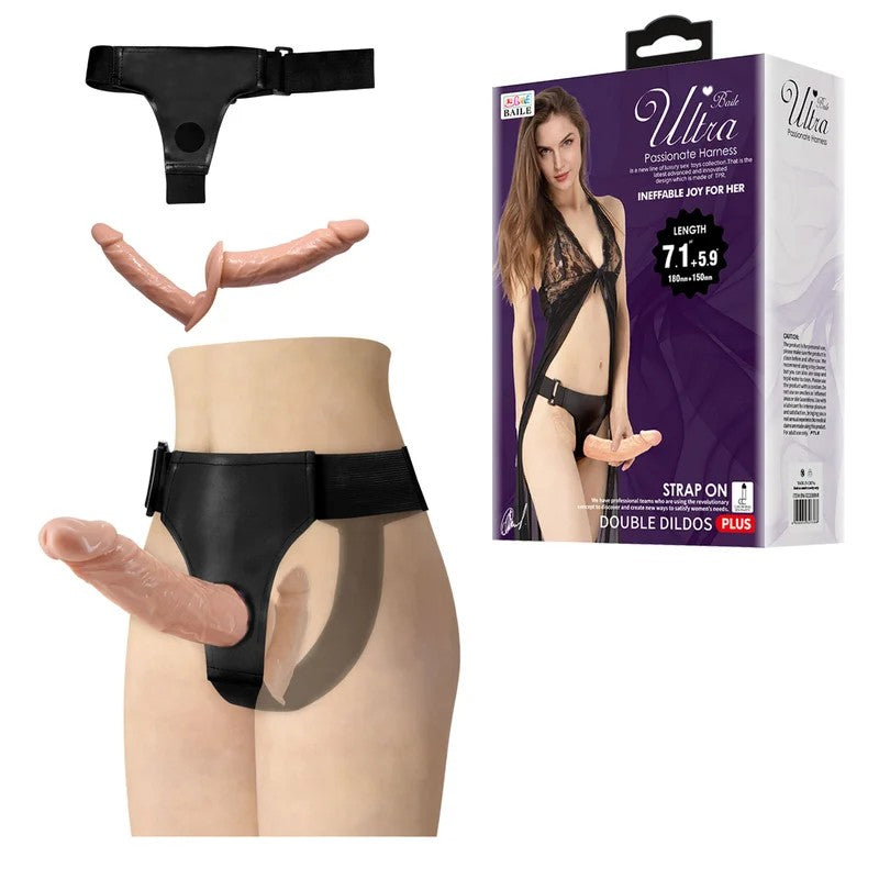 Baile–UltraPassionateHarness&DongwithWearerProbe(LightFlesh)