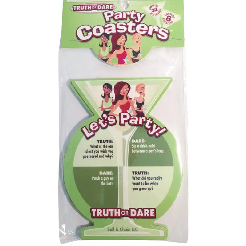 Ball&Chain–TruthorDarePartyCoasters|AdultPartyGame