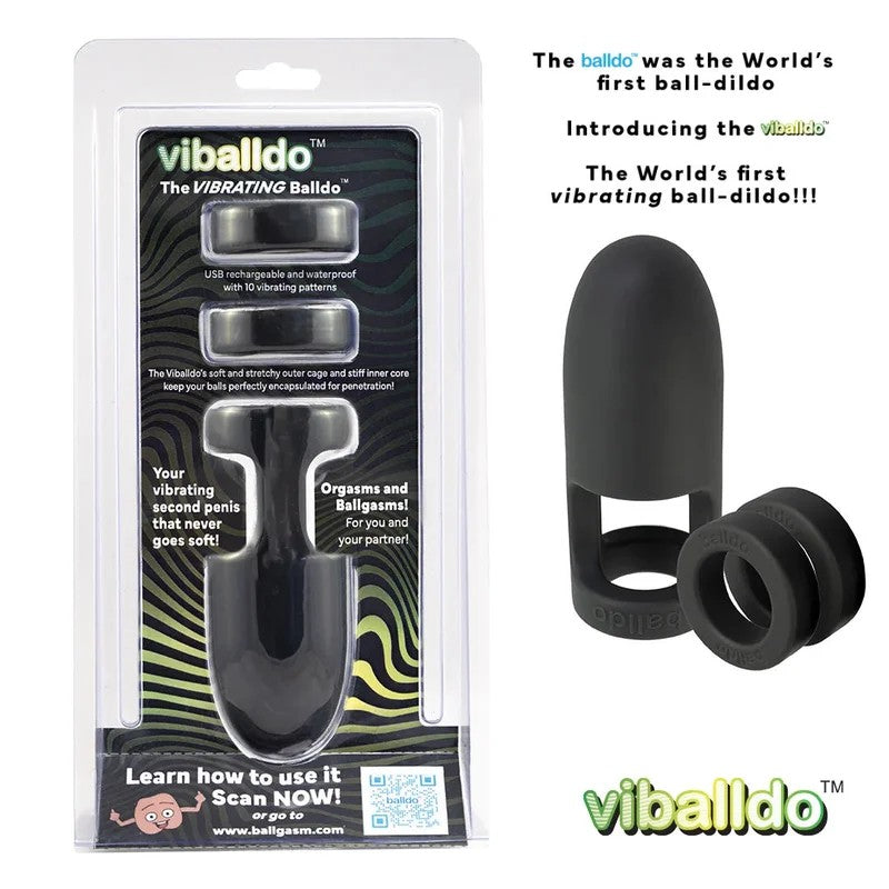 Balldo–“Viballdo”TheVibratingBallDildo(Black)