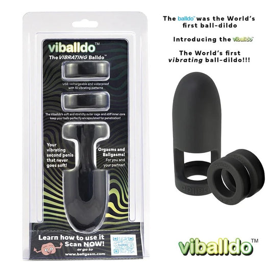 Balldo–“Viballdo”TheVibratingBallDildo(Black)