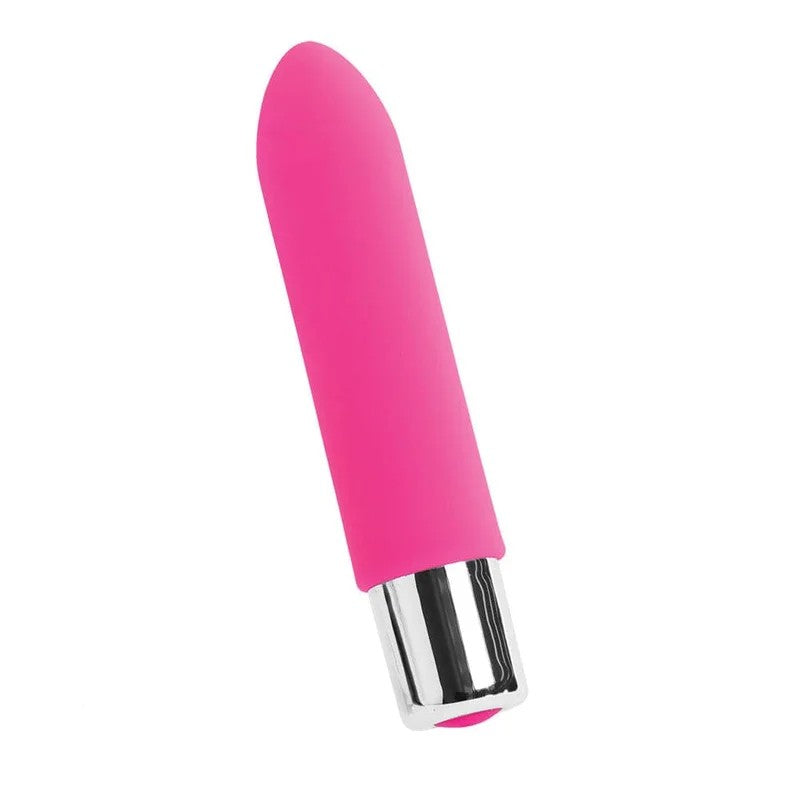 BamMiniSiliconeBulletVibe–Rechargeable–HotPink