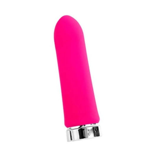 BamSiliconeBulletVibe–Rechargeable–HotPink