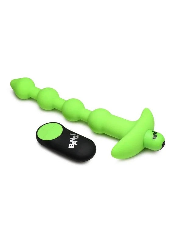 Bang!28xGlowInTheDarkSiliconeRechargeableAnalBeadswithRemote