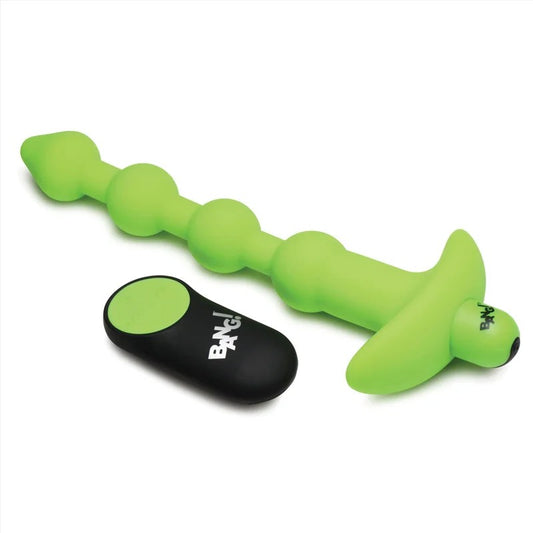 Bang!Glow-in-the-DarkSiliconeAnalBeadsButtPlug