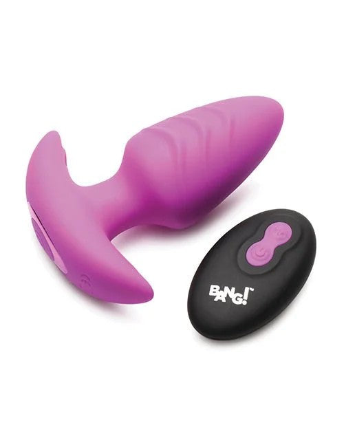 Bang!Rotating&VibratingTaperedButtPlugwithRemote