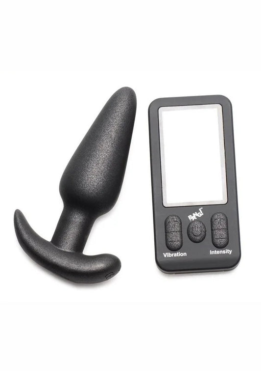 Bang25xRechargeableSiliconeButtPlugwithRemoteControl