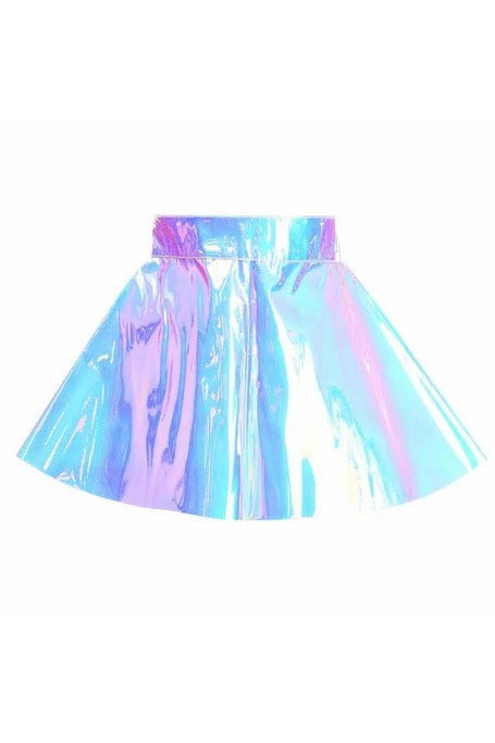 BarbieStyleBlueandPurpleHoloSkaterSkirtinSizeS,M,L,XL,2X,3X,4X,5X,or6X
