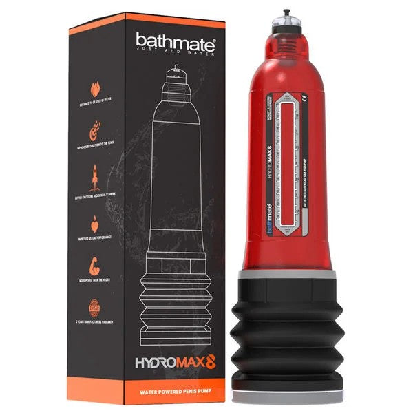 Bathmate–Hydromax8WaterPoweredPenisPump(Red)
