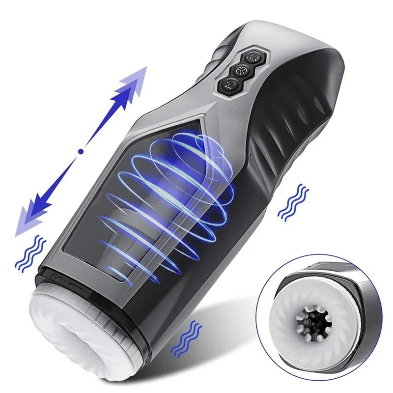 BatTelescopicVibrationAutomaticMaleMasturbationCup