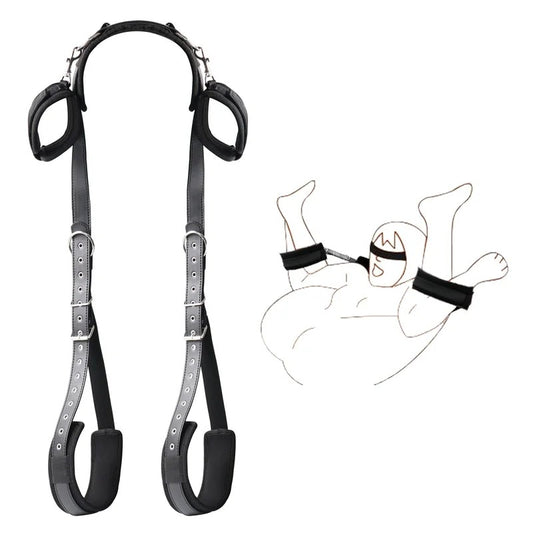 BDSMBondageSet–CompleteSetwithHandcuffs,ThighBands&NeckSupport