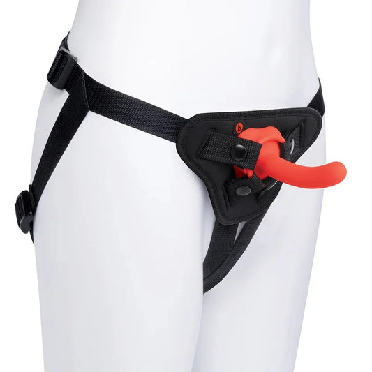 BeginnersStrap-OnHarnessSetwith4″in.SiliconeDildo
