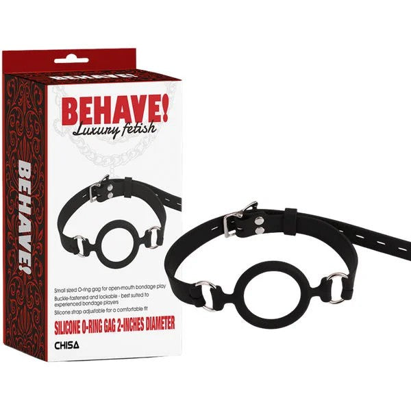 Behave!–Silicone2InchO-RingGag(Black)