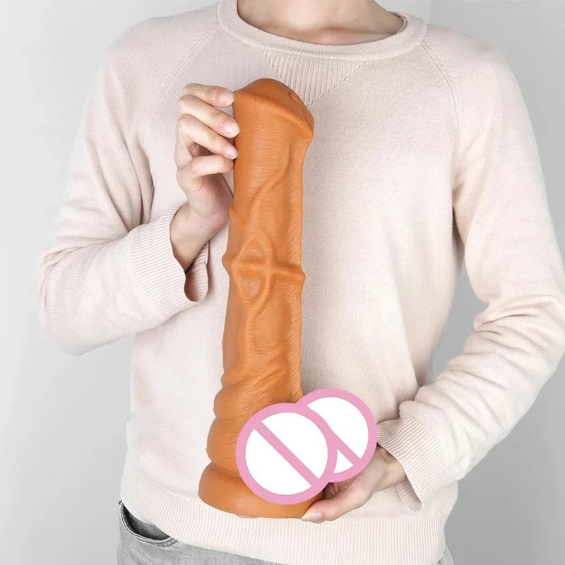 BigGiantFleshHorseDildo–SiliconeRealisticAnimaldildoWomenMasturbationSexToys