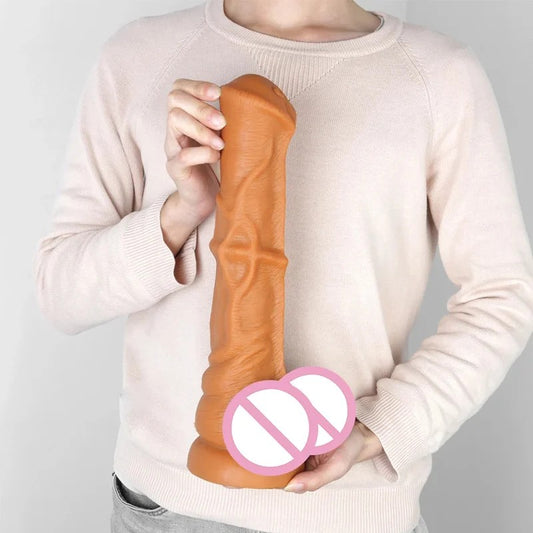 BigGiantFleshHorseDildo–SiliconeRealisticAnimaldildoWomenMasturbationSexToys
