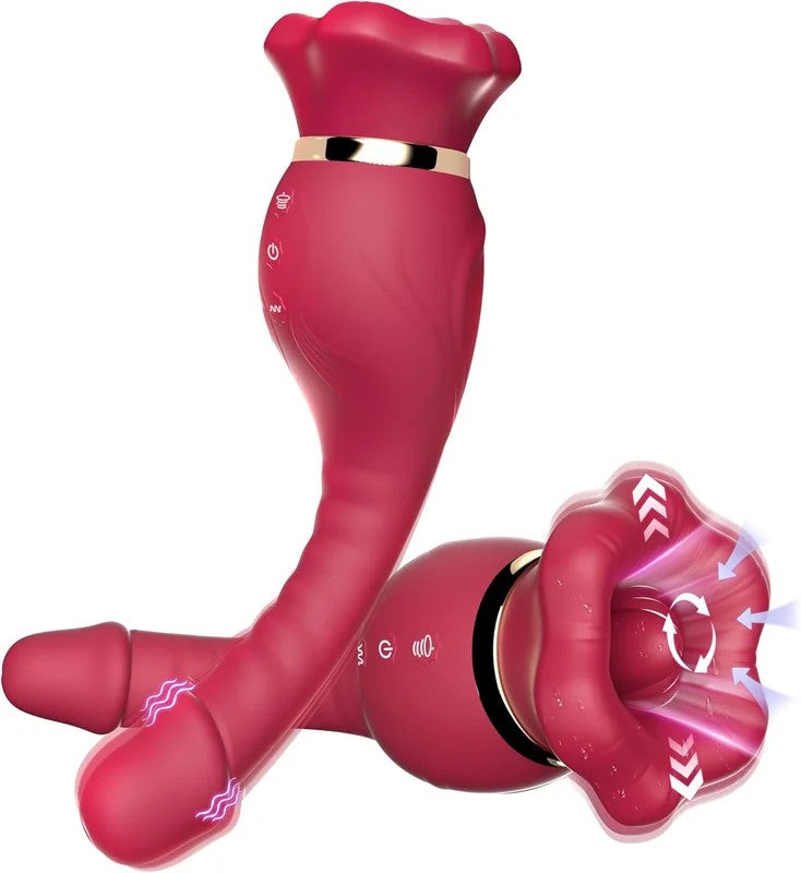 BigMouthrotatingtonguesuctionVibratorGSpotDildoSexToysforWomen