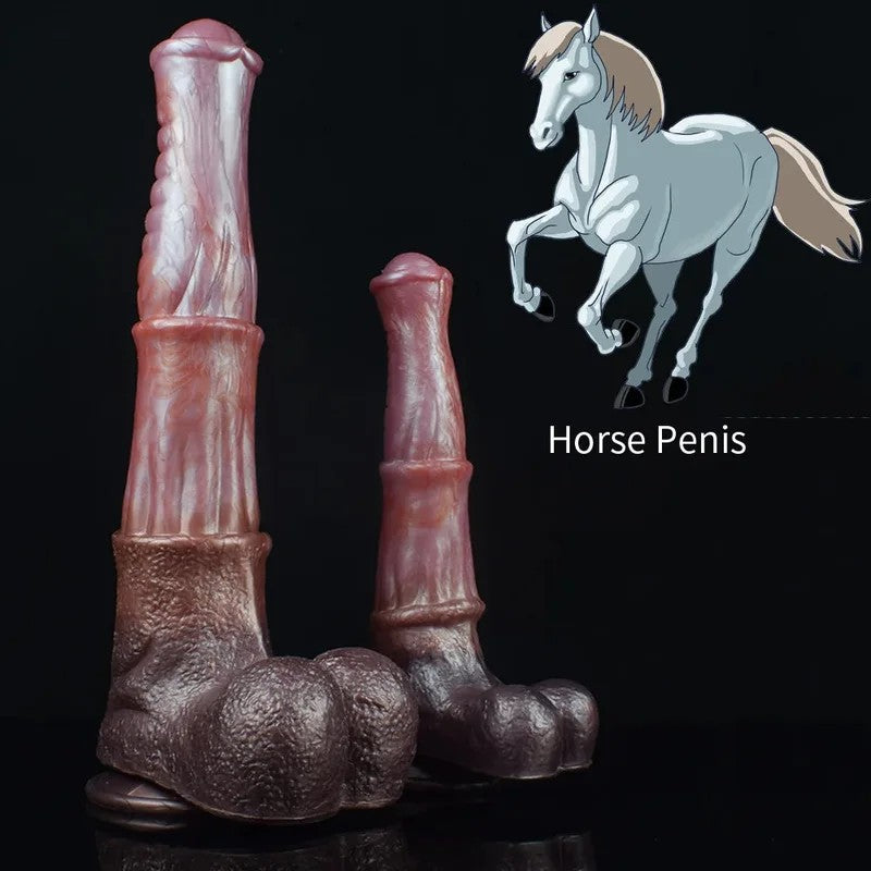 BigTesticleHorseDildoButtPlug–SiliconeSuctionCupLifelikeMonsterdildoSexToysforWomen