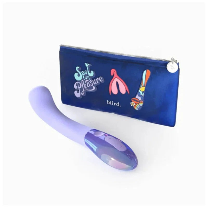 Biird–GiiGlowG-SpotRechargeableSiliconeVibrator–(Purple)