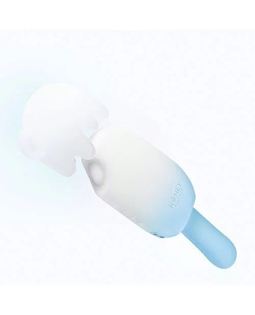 BiteMeSucking,Tapping&VibratingCreamPopStimulator–Blue/White