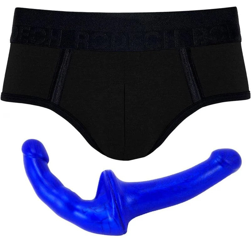 BlackDuoBriefandNexusJuniorDoubleDildo–PACKAGEDEAL