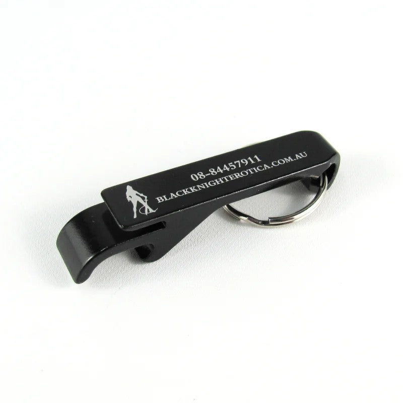 BlackKnightErotica–BottleOpenerKeychain(Black)
