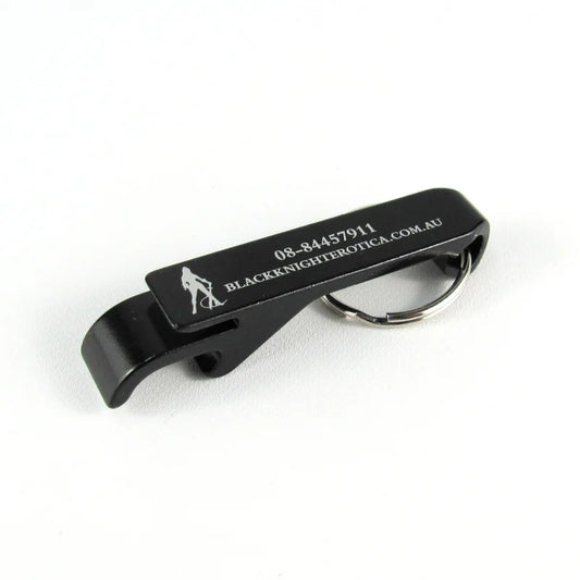 BlackKnightErotica–BottleOpenerKeychain(Black)