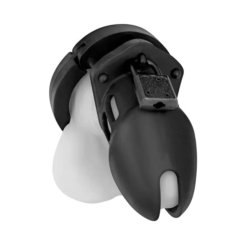 BlackSiliconeChastityCage