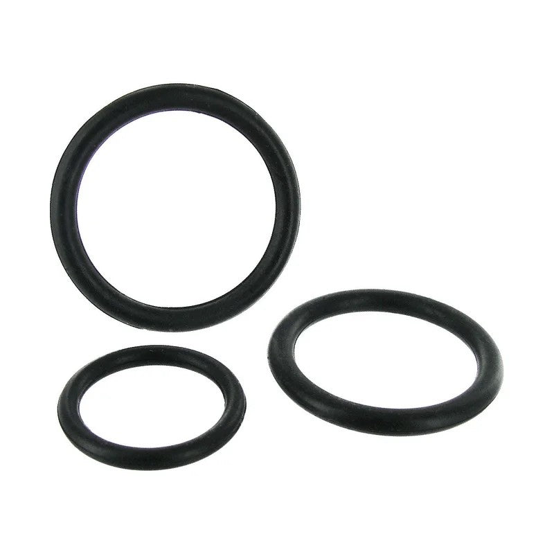 BlackTripleSiliconeCockRingSet
